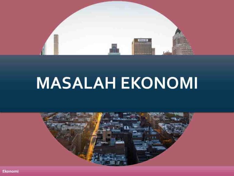 Masalah Ekonomi